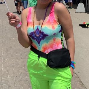 PEPSI forever 21 tie die body suit!